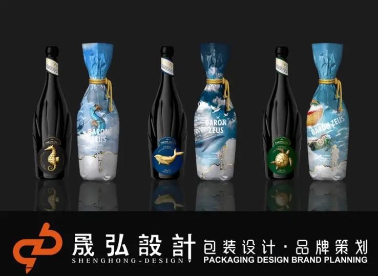 鲸鱼标志红酒