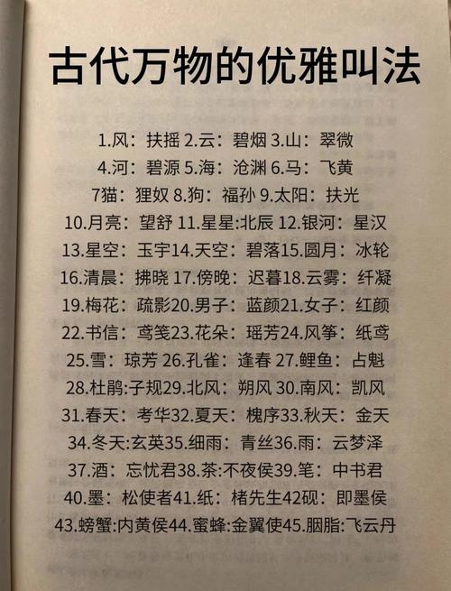 男子的雅称大全