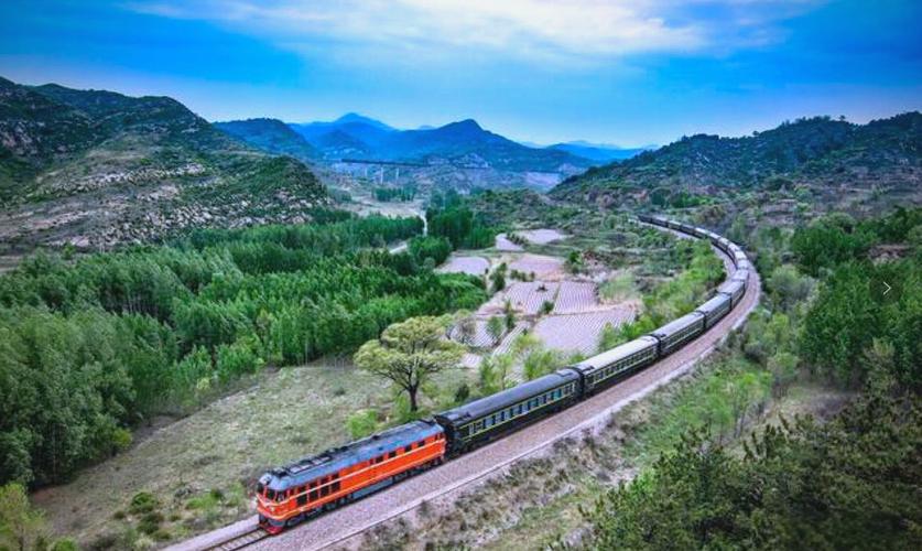 旅游专列绿皮火车图标