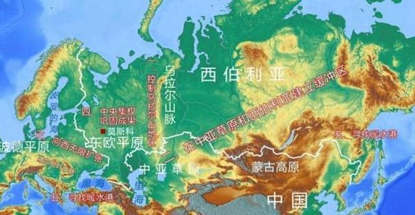 前苏联地图全图放大缩略图