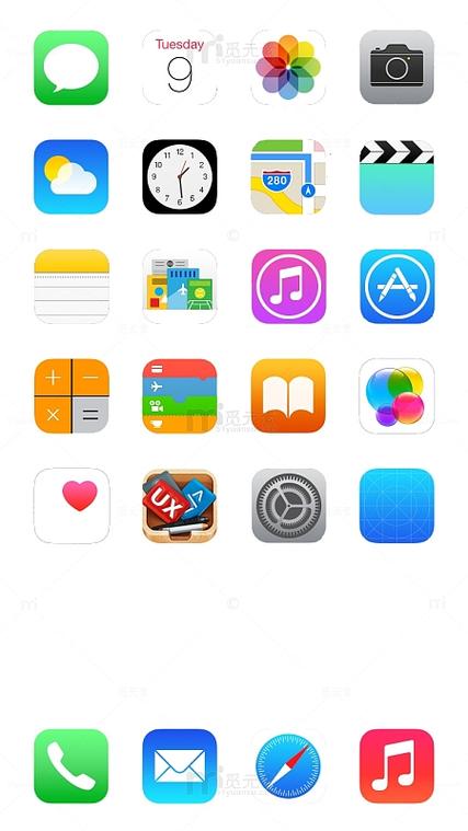 苹果手机图标移动缩略图