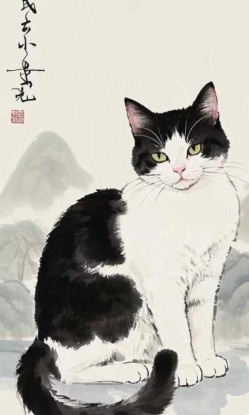 水墨画猫图片游戏截图