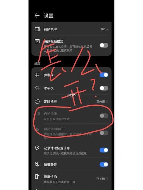 华为手机录像怎么设置成镜像图标