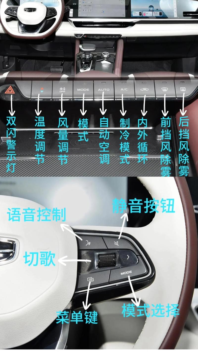 星越L功能按钮图解图标