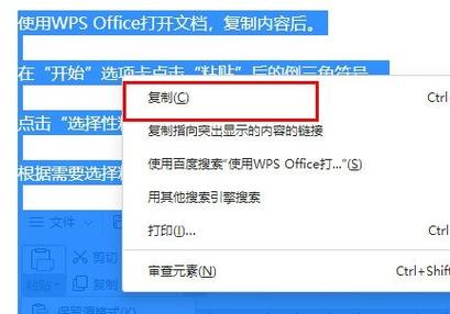 怎样选择性复制粘贴图标
