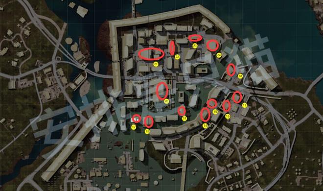 安全门钥匙pubg位置图缩略图