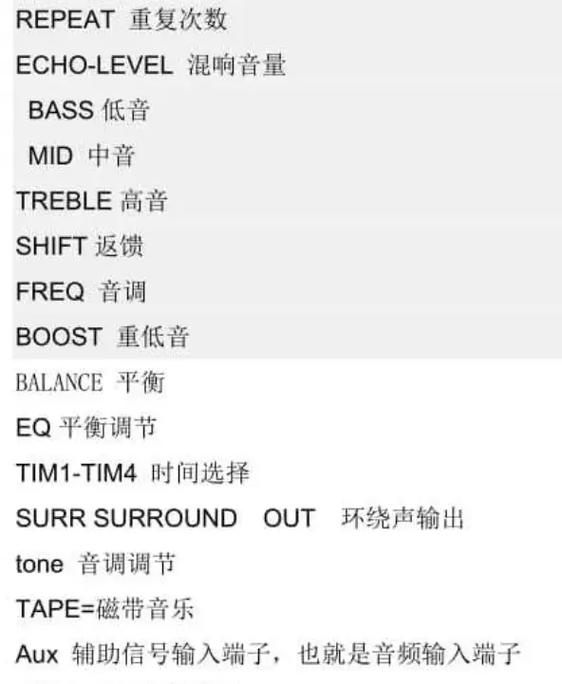 音响按钮功能介绍图缩略图