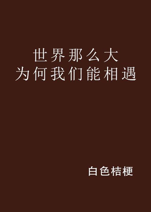 世界之大我们相遇句子