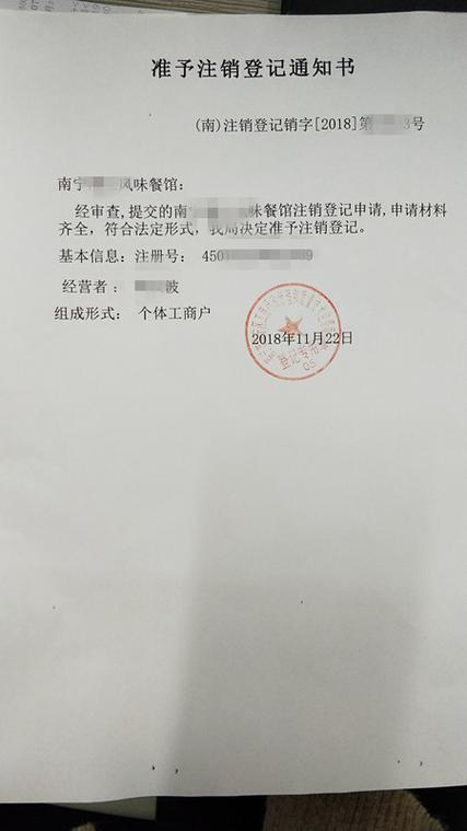 工商注销证明缩略图