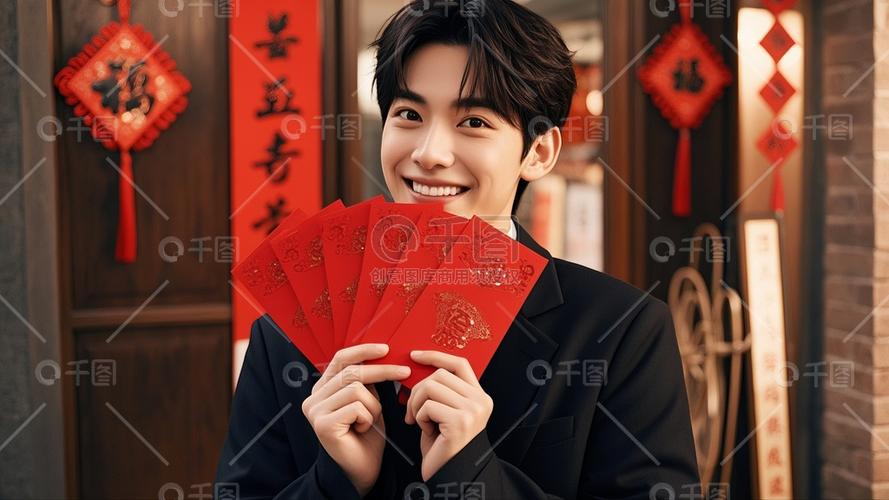 发红包的人最帅图片