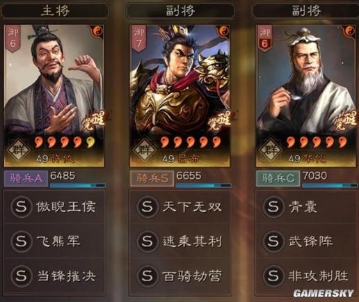 三国志战略版吕布最强阵容游戏截图
