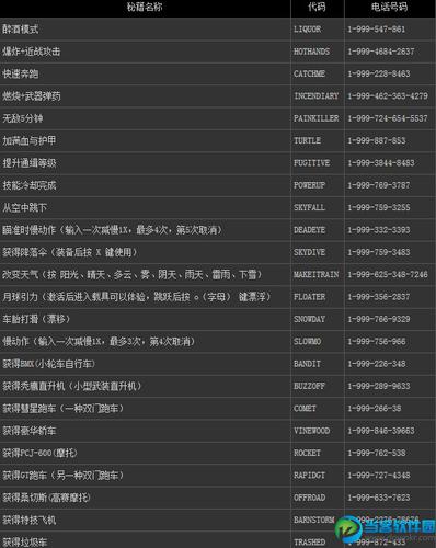 侠盗罪恶都市秘籍全部缩略图