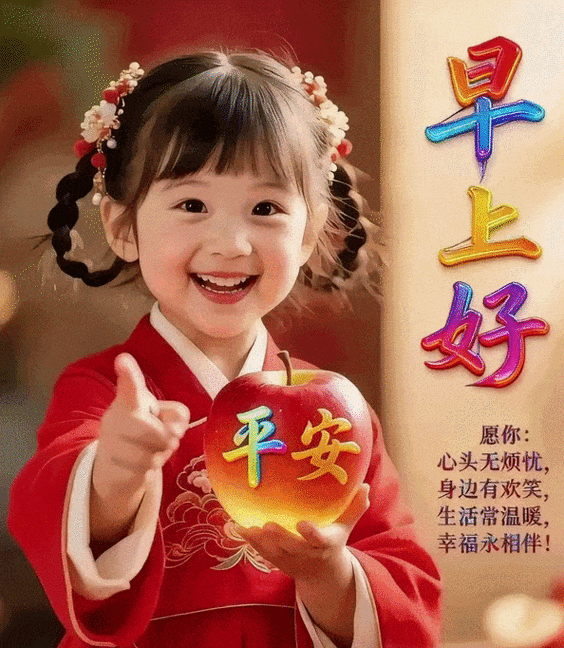 最新萌娃动态祝福图片