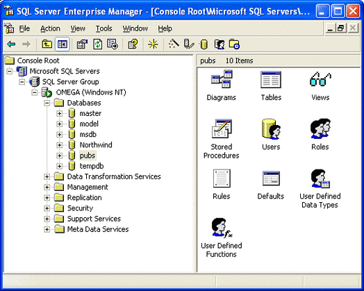 SQL2000数据库图标
