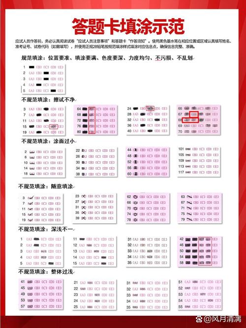 答题卡涂得太浅图片