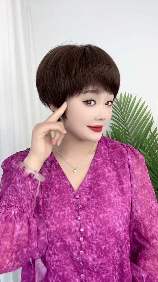 40—50岁女人圆脸短发发型图标