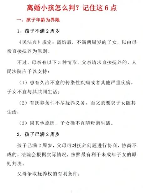 新离婚法孩子抚养权规定缩略图