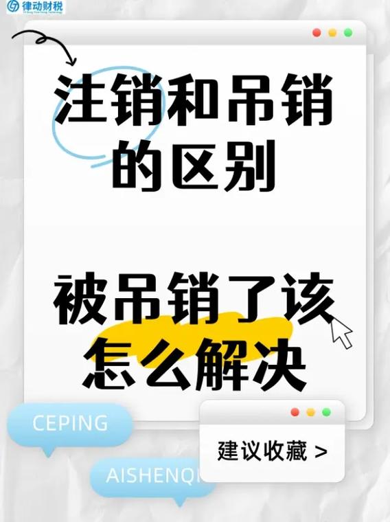 吊销和注销的区别图标