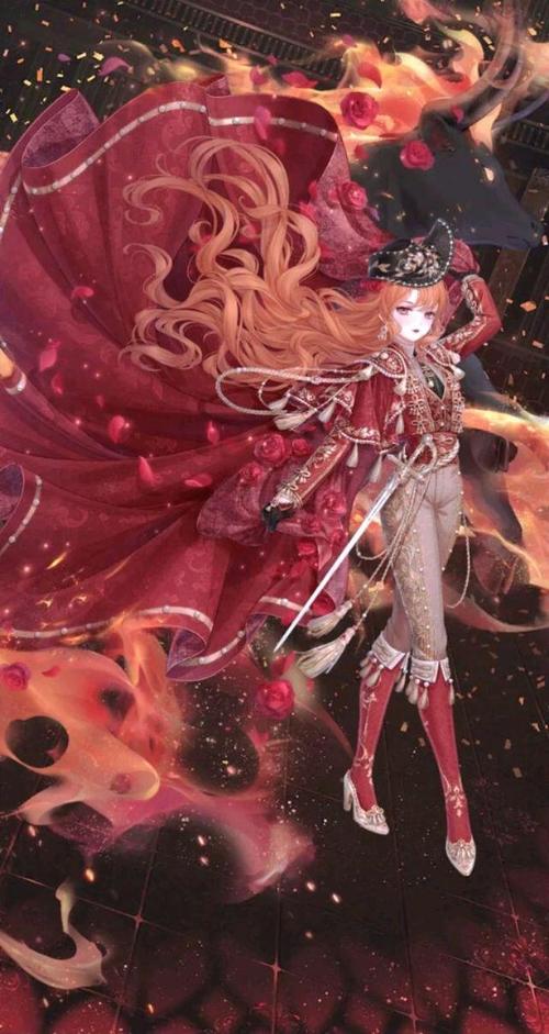 魔法少女红色袍子