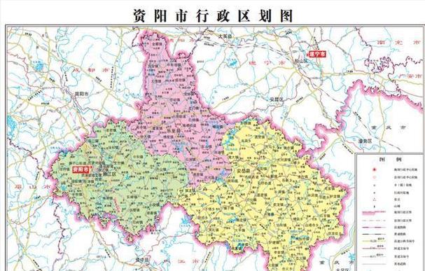 益阳市资阳区行政地图图标