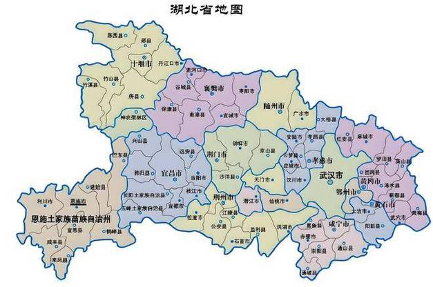 湖北地图全图高清版缩略图