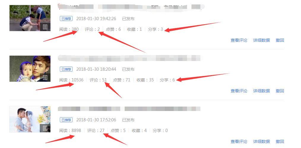 百家号推荐量比阅读量高图标