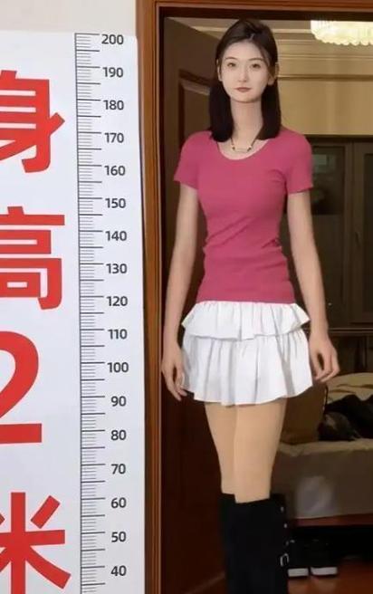 高个女生量身高视频