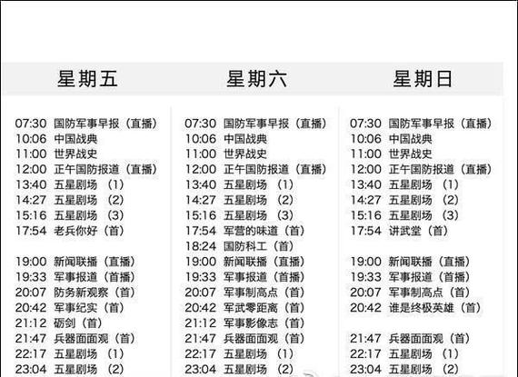 cctv7广告节目表图标