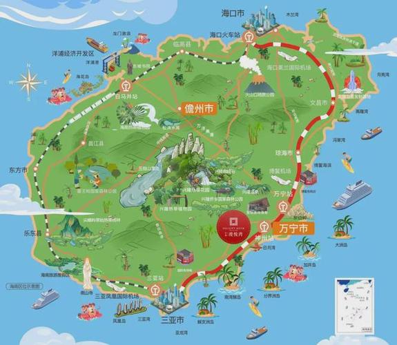 海南省三亚地图缩略图