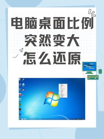 桌面显示比例不正常怎么调整图标