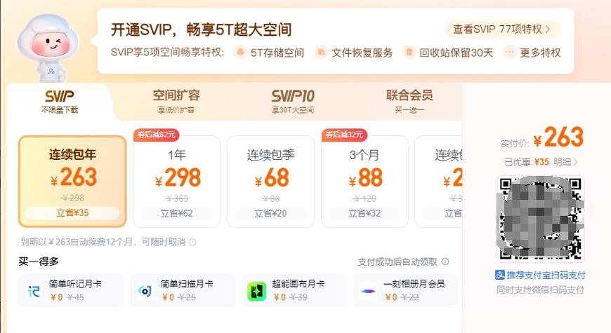 百度网盘svip充值缩略图
