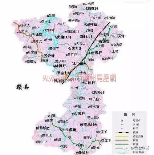 江西赣县地图全图高清版缩略图