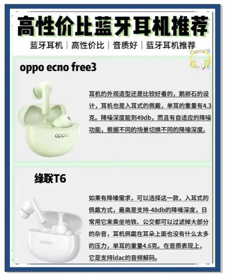 推荐一款蓝牙耳机性价比高