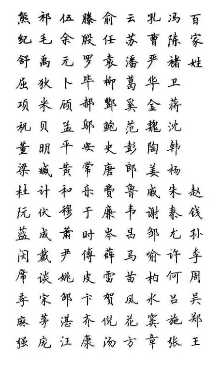 《百家姓》全集