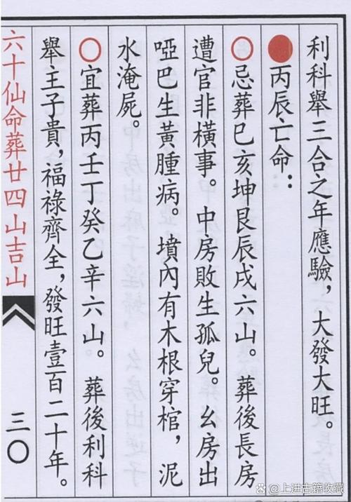 六十仙命葬二十四山吉凶表图标