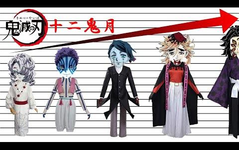 鬼灭之刃十二鬼月身高缩略图
