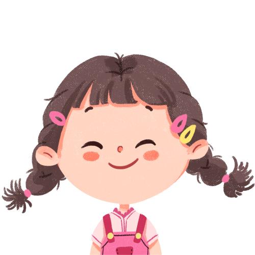 扎小辫子的女孩表情包图标