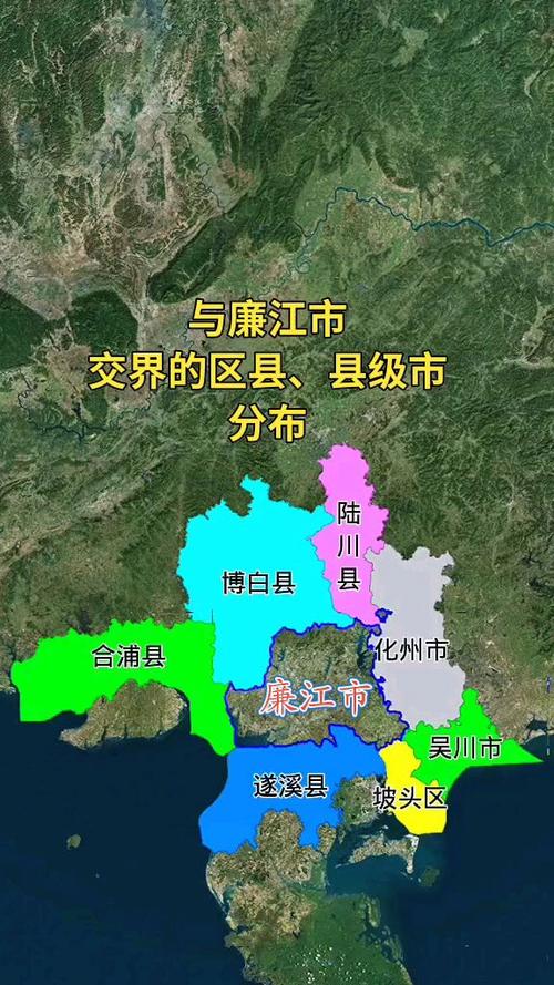 廉江市乡镇分布图缩略图