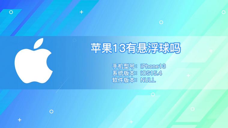 苹果13有悬浮球吗