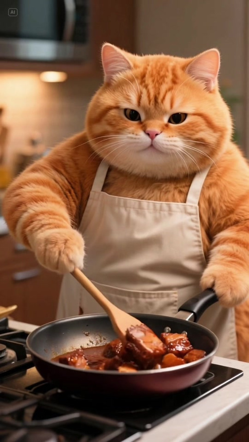 胖橘猫做饭缩略图