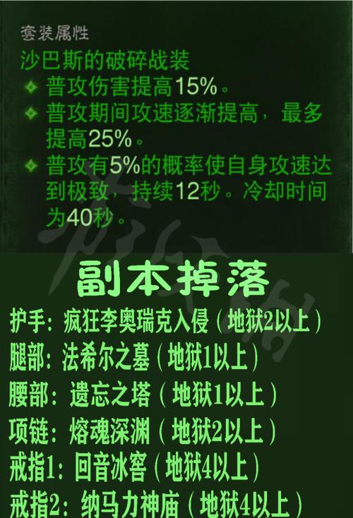 暗黑不朽绿色套装游戏截图