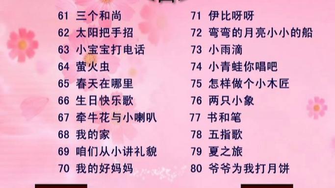儿歌呀呀呀呀呀呀呀呀我最棒缩略图