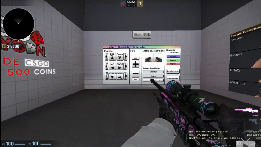 csgo怎么调整持枪视角