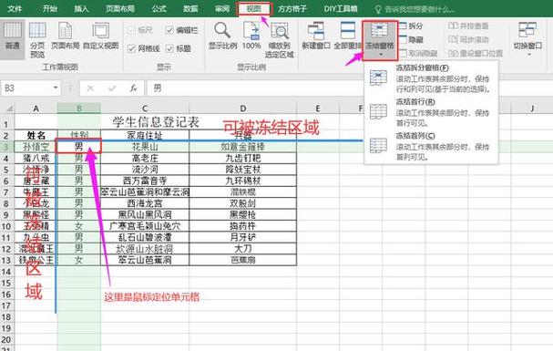 冻结选定区域的方法游戏截图