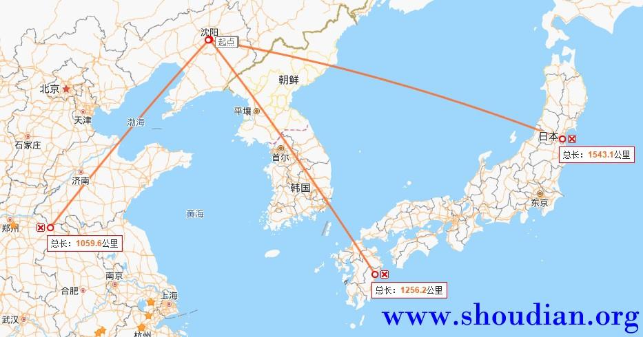 日本电波覆盖中国的范围图标