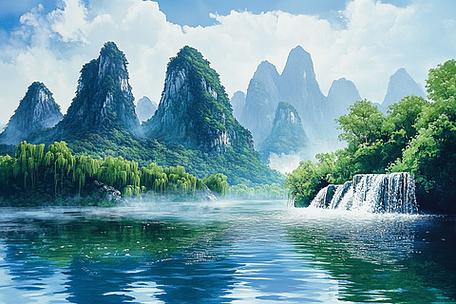 免费的山水图片缩略图