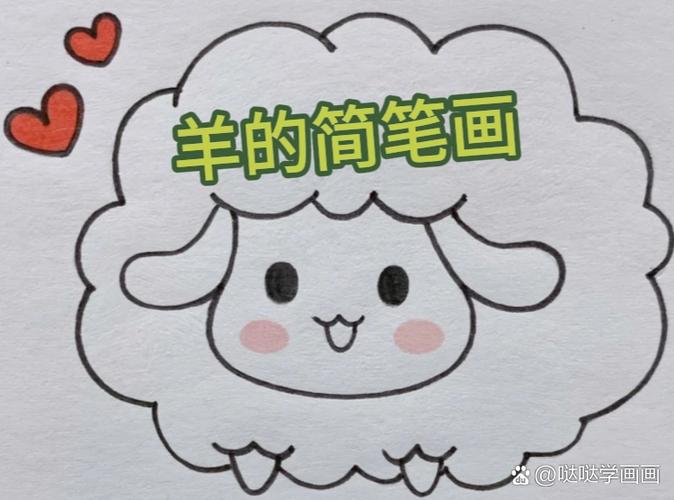 羊简笔画 可爱
