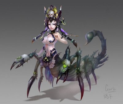 半人半蝎子美女图标
