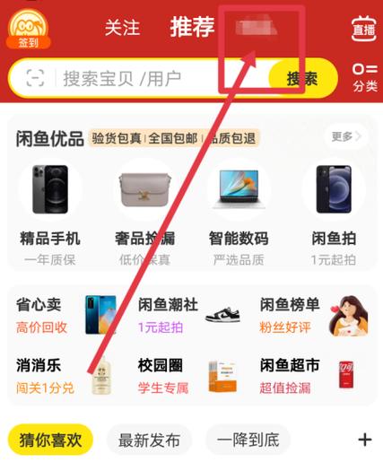 闲鱼查看账号的方法图标