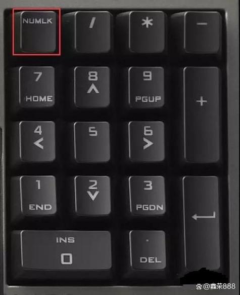 键盘上找不到numlock键图标